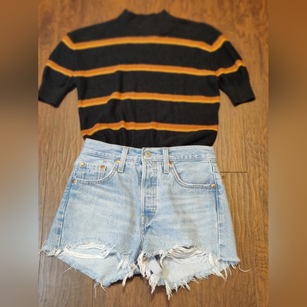 Levi's Light Blue Jean Shorts